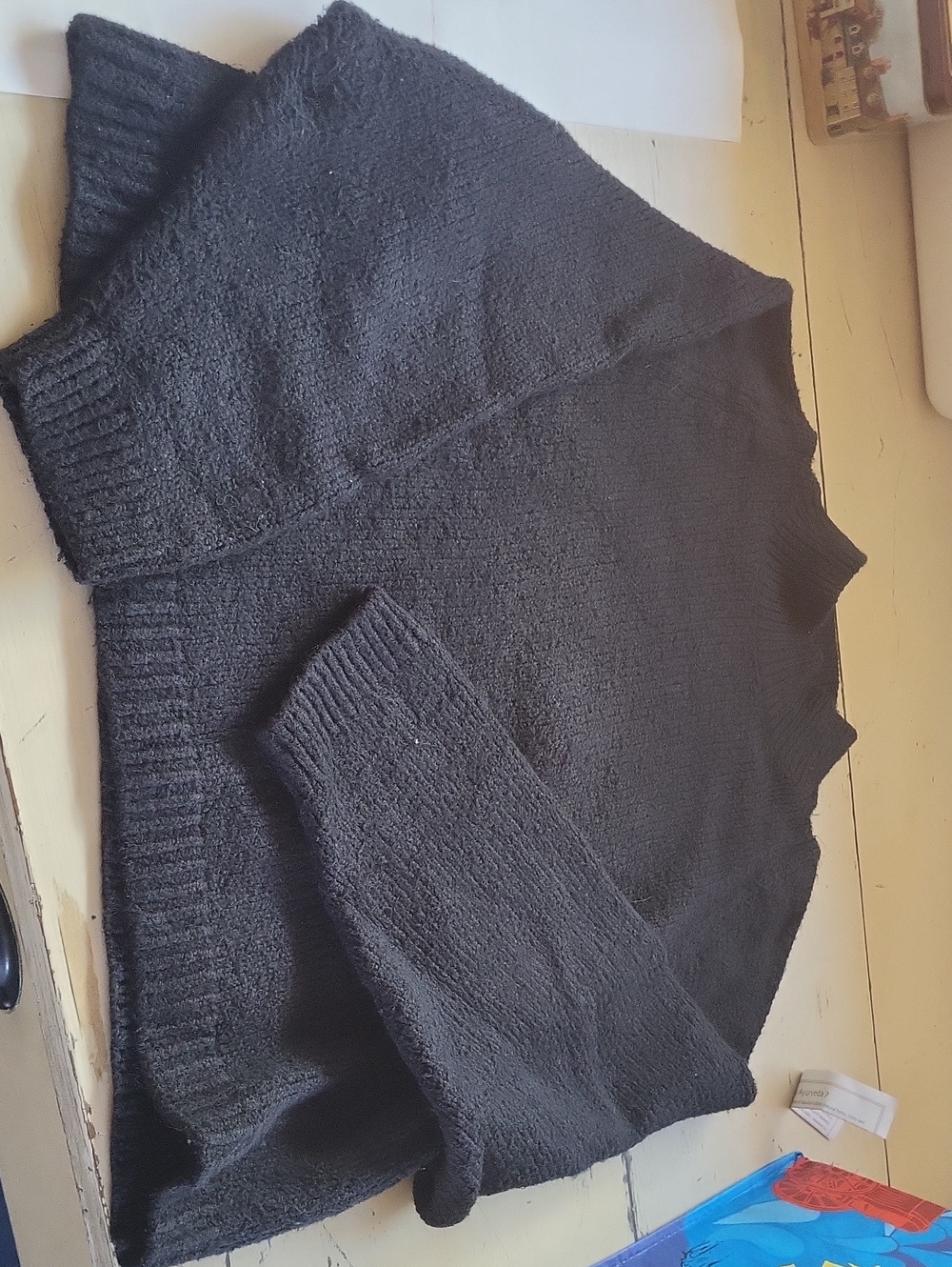 Old Navy Black Cowl Neck Knit Sweater